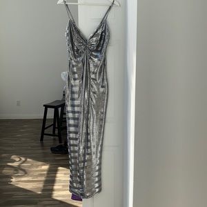 Georgia hardinge Annie’s Ibiza silver mila dress